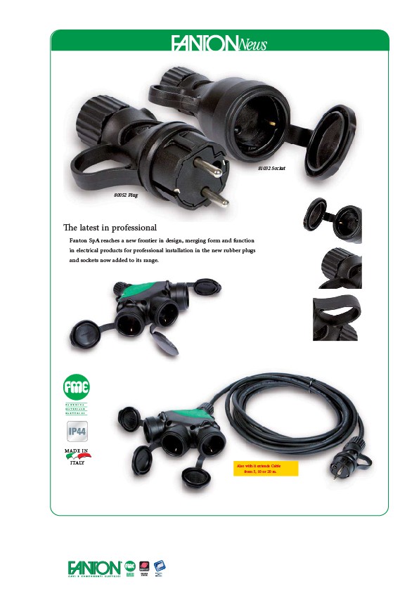 IP44 RUBBER PLUGS AND SOCKETS